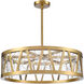 Lucus 2 Light 30 inch Aged Brass Pendant Ceiling Light