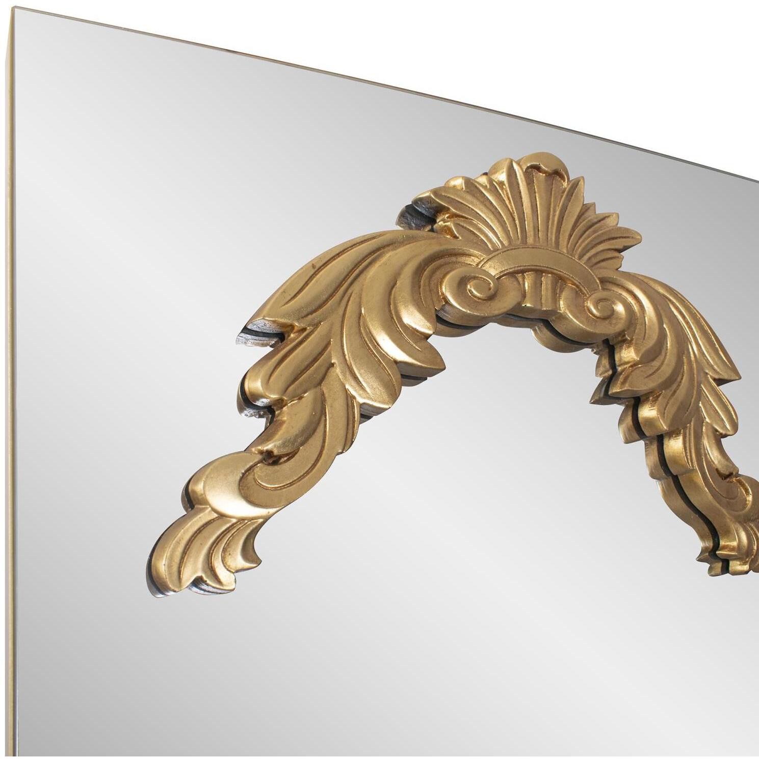 Adelard 72 X 24 inch Gold Leaf Mirror