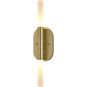 Fulton LED 4.5 inch Satin Brass Bathroom Light Wall Light