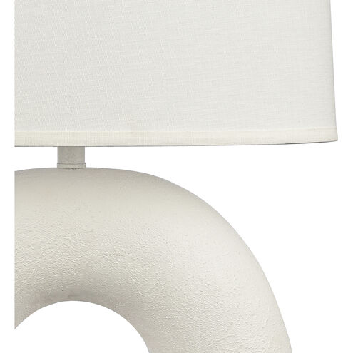 Flection 25 inch 150.00 watt Dry White Table Lamp Portable Light