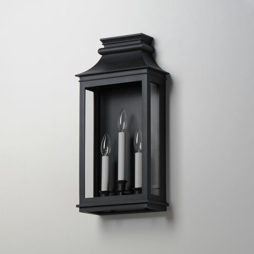 Savannah VX 3 Light 22 inch Black Oxide Outdoor Wall Mount