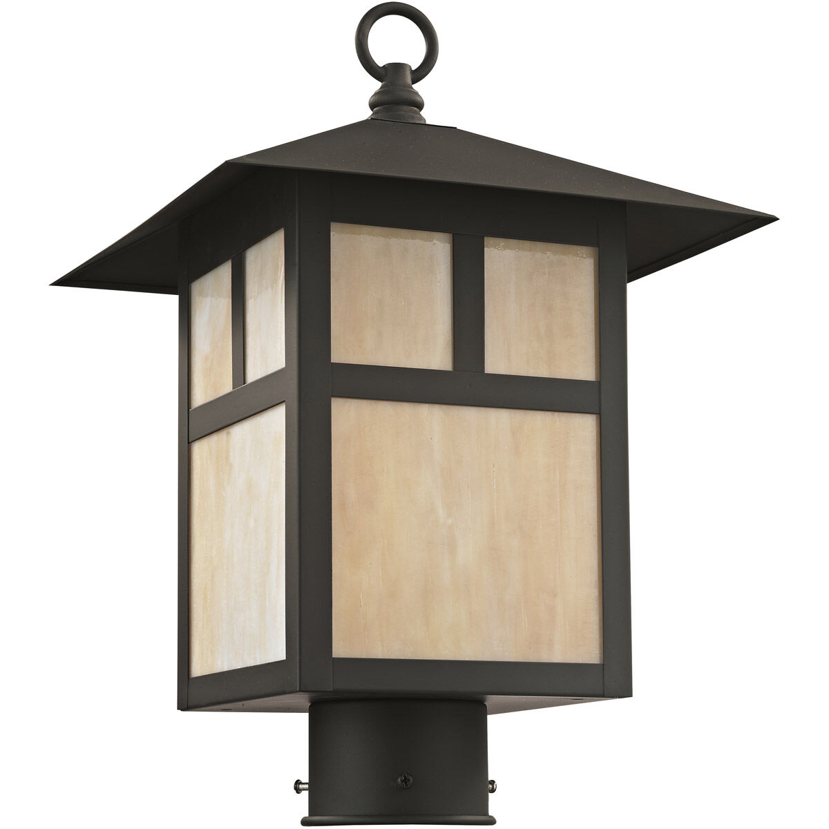 Montclair Mission 1 Light 15 inch Bronze Outdoor Post Top Lantern 