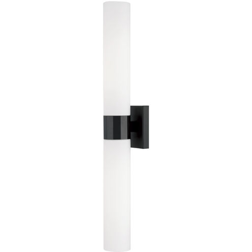 Sutton 2 Light 5 inch Matte Black Sconce Wall Light