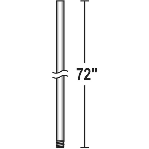Fan Accessory Studio White Fan Downrod, 72in
