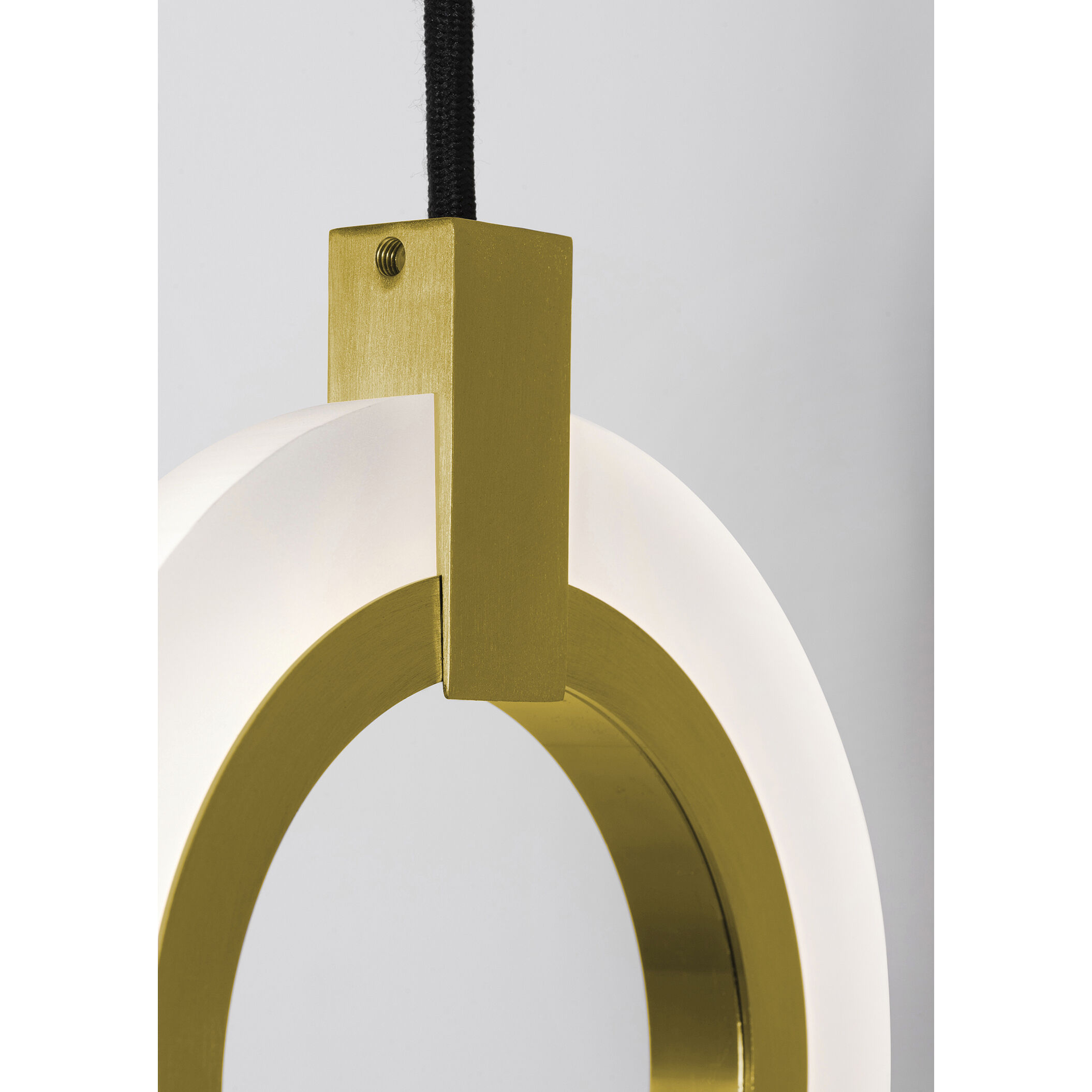 Halo LED 18 inch Light Antique Brass Multi-light Pendant Ceiling Light