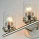 Corona 3 Light 19 inch Satin Nickel Bath Vanity Wall Light in Clear