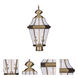 Georgetown 2 Light 21 inch Antique Brass Outdoor Post Top Lantern