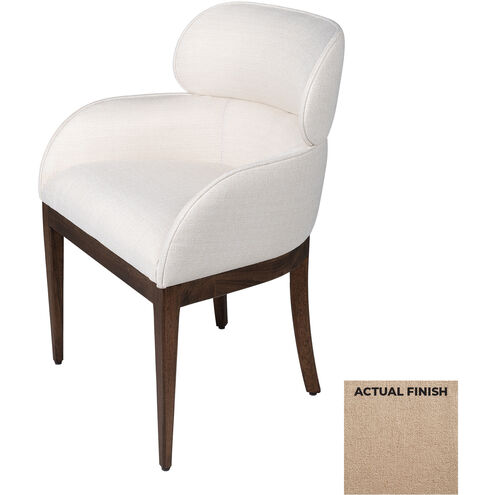 Lucien Dark Brown and Camel Chenille Dining Chair