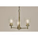 Winslow 3 Light Natural Brass Mini Chandelier Ceiling Light