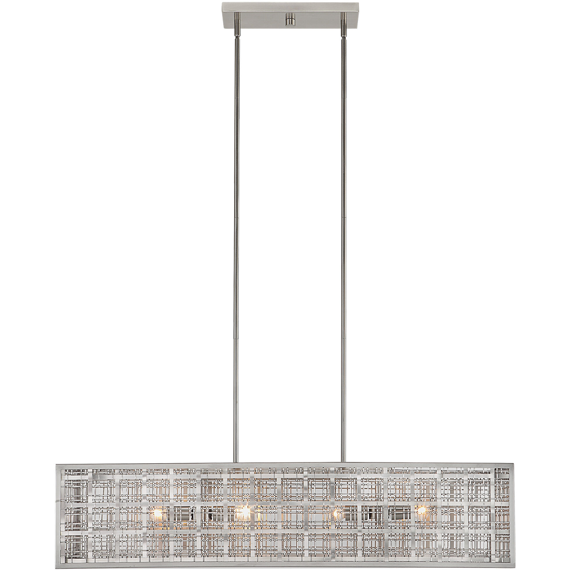 Pendleton 4 Light 42 inch Satin Nickel Island Pendant Ceiling Light