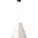 Thomas O'Brien Goodman 1 Light 18 inch Bronze Hanging Shade Ceiling Light in Antique White, Medium
