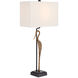 Antigone 31.5 inch 150 watt Antique Brass/Black Table Lamp Portable Light