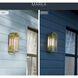 Marea 1 Light 17 inch Natural Brass Outdoor Wall Light