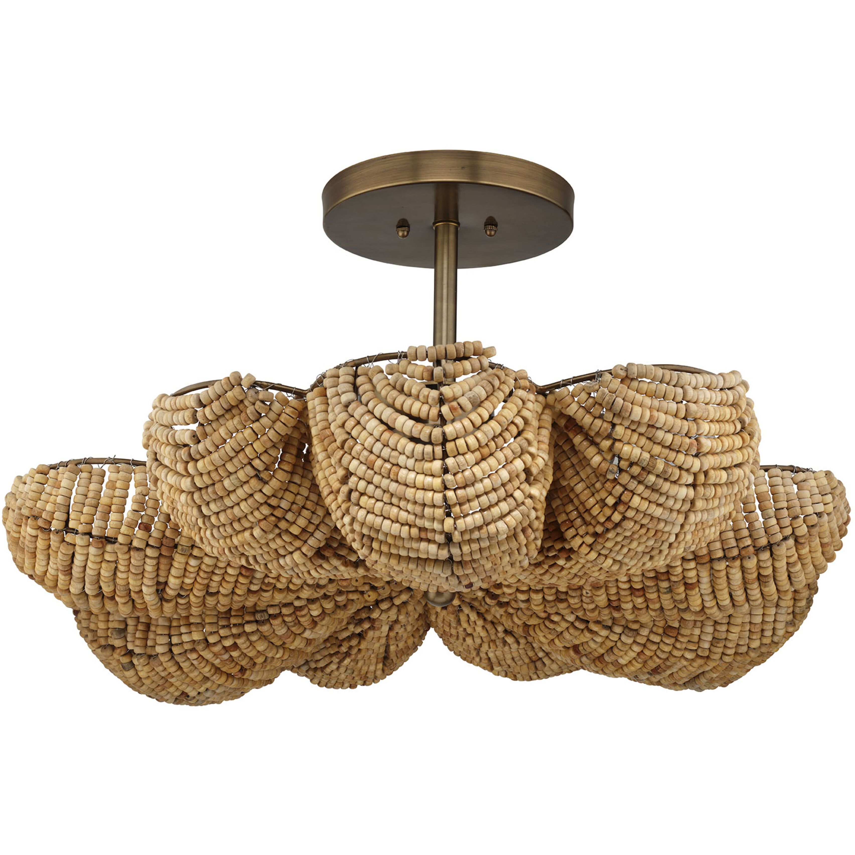 Anguilla 3 Light 26.00 inch Semi-Flush Mount