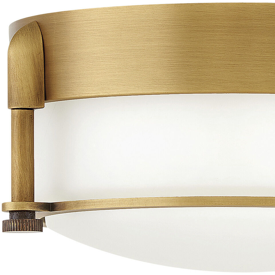 Colbin LED 7 inch Heritage Brass Indoor Flush Mount Ceiling Light