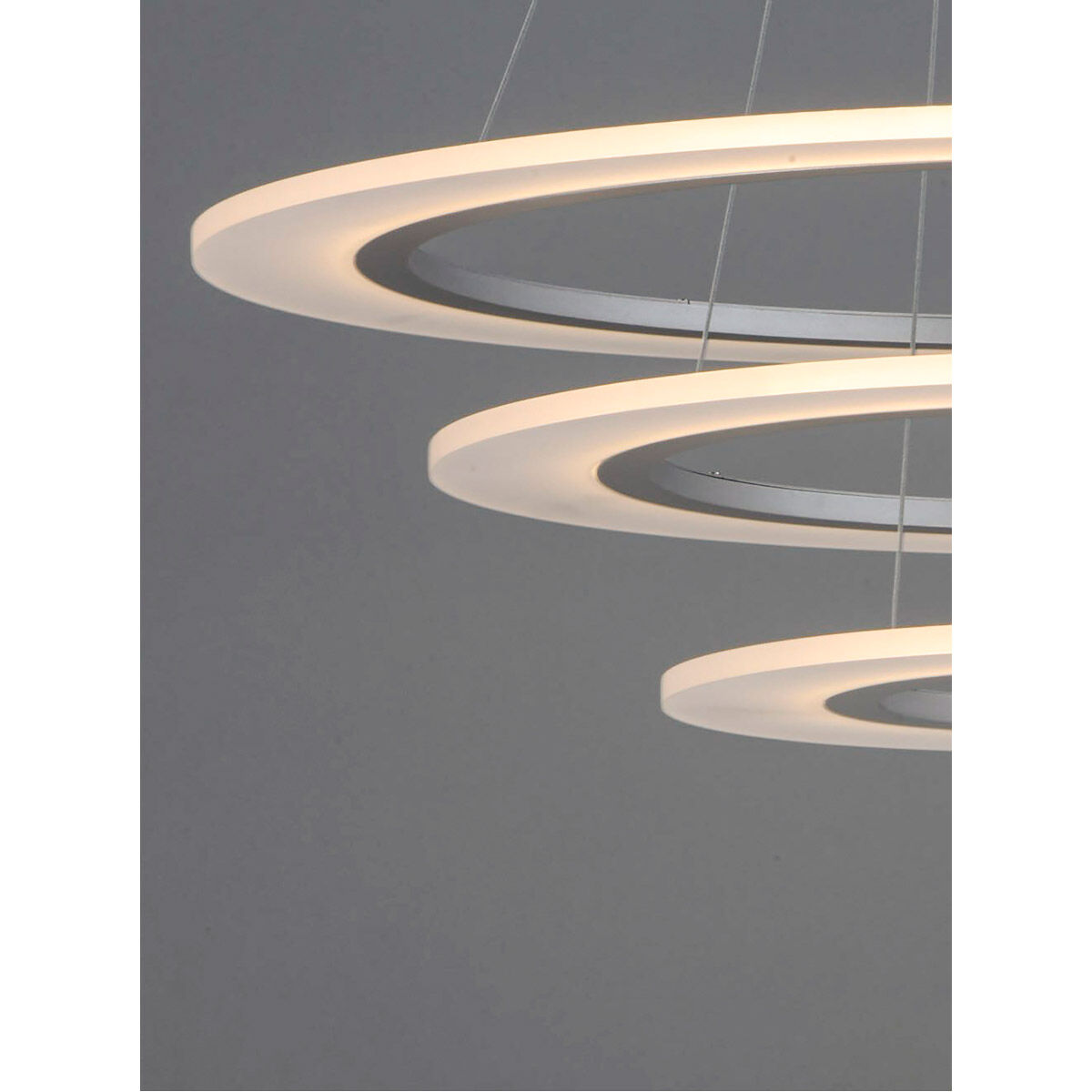 Saturn II LED LED 32 inch Matte Silver Multi-Light Pendant Ceiling Light