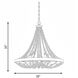 Mallory 5 Light 30 inch Fossil Stone Pendant Ceiling Light