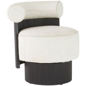 Erhart White Hair on Hide Chair