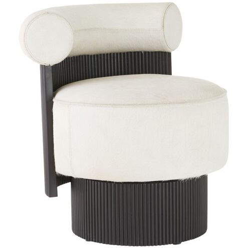 Erhart White Hair on Hide Chair