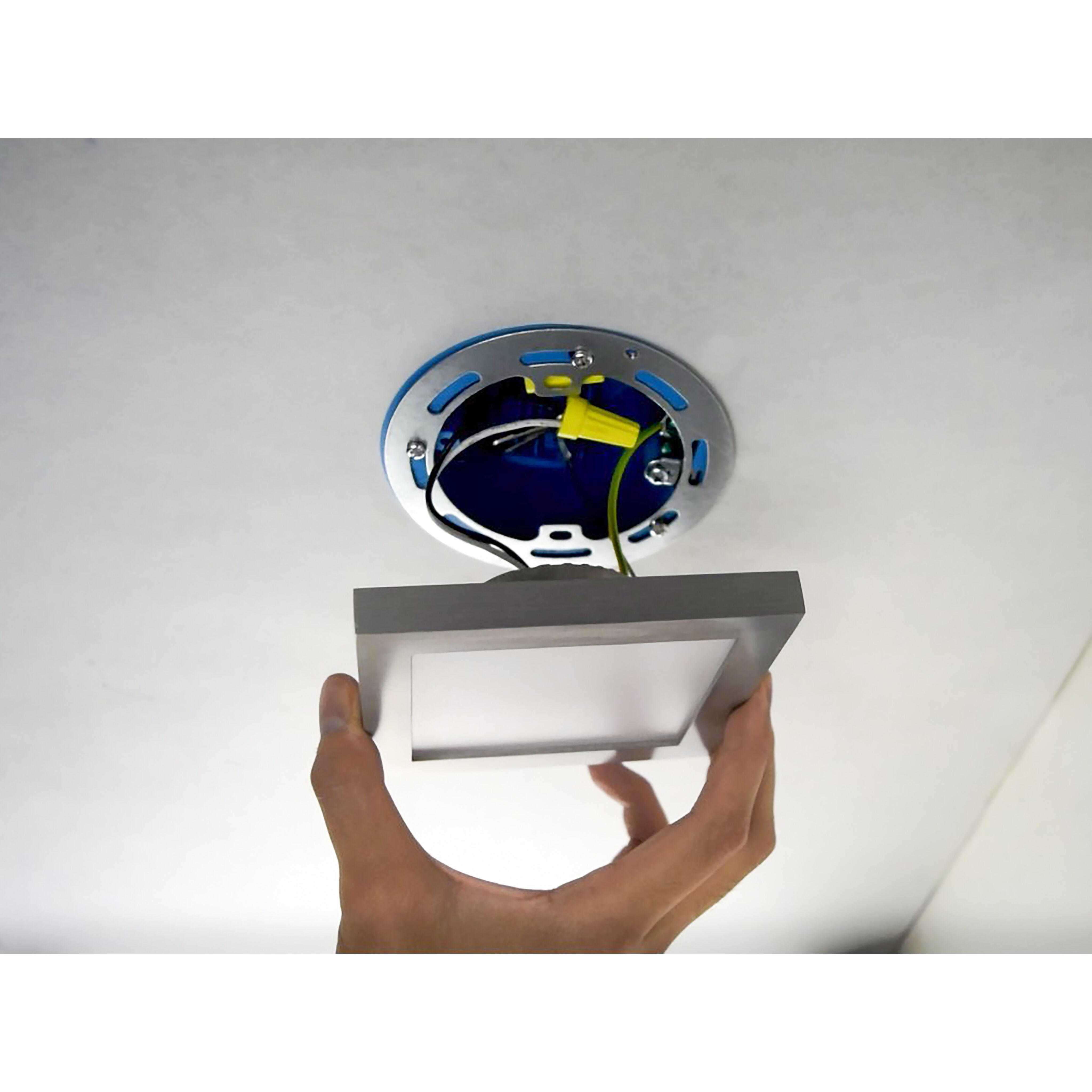 Wafer LED LED 4.5 inch Satin Nickel Flush Mount Ceiling Light