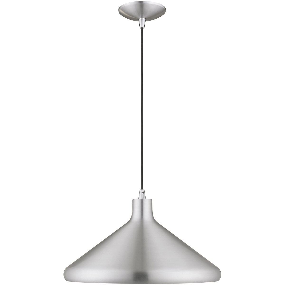 Allison 1 Light 15 inch Brushed Aluminum Mini Pendant Ceiling Light