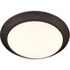 LED Disk 1 Light 9.5 inch Oiled Bronze Indoor/Outdoor Flush Mount