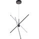 Sonya 3 Light 44 inch Black Pendant Ceiling Light