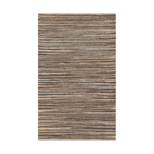 Maren 36 X 24 inch Denim/Black/Camel/Cream Rugs, Jute