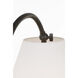 Amber Lewis Dume 23.5 inch 15 watt Aged Iron Arched Table Lamp Portable Light in Linen