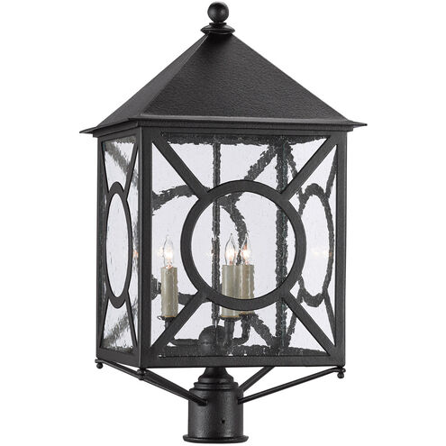 Ripley 3 Light 27 inch Midnight Outdoor Post Light, Large