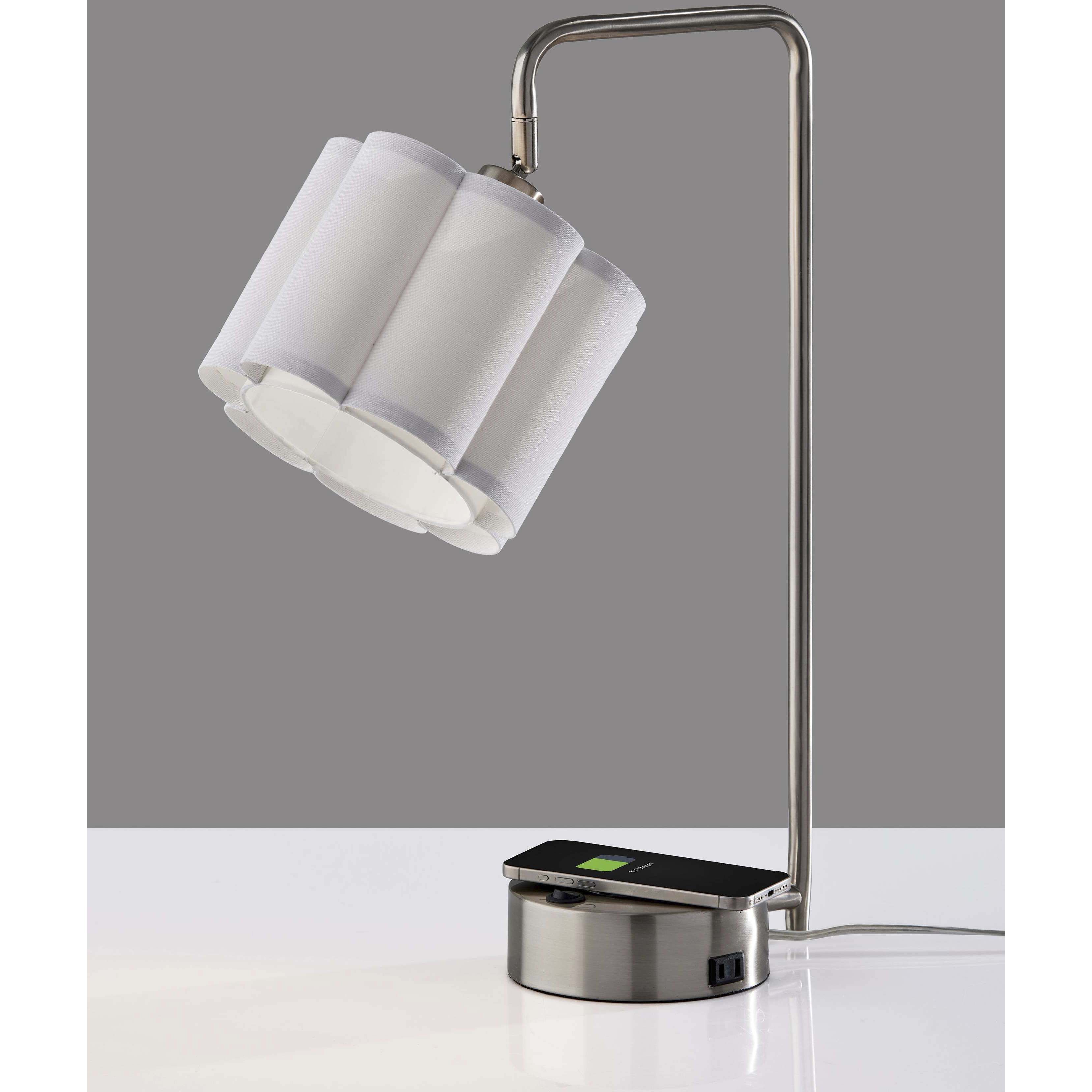 Dover 22.25 inch 60.00 watt Brushed Steel Supercharger Desk Lamp Portable Light