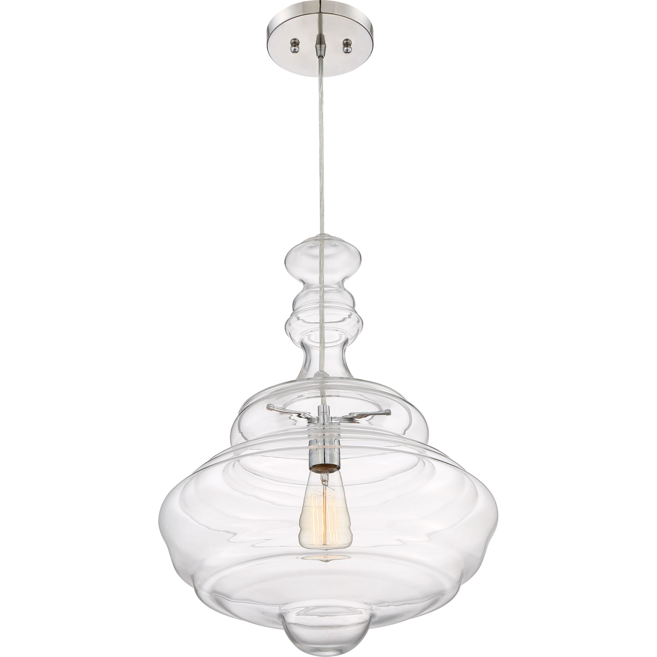Morocco 1 Light 15.75 inch Polished Chrome Pendant Ceiling Light