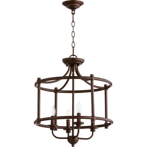 Rossington 4 Light 18 inch Oiled Bronze Dual Mount Ceiling Light