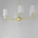 Bristol 6 Light 34 inch Satin Brass Single-Tier Chandelier Ceiling Light