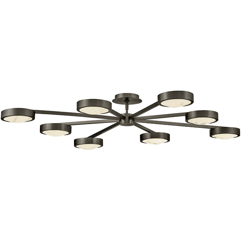Cava LED 50 inch Black Oxide Semi-flush Mount Ceiling Light