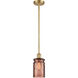 Ballston Candor 1 Light 4.75 inch Satin Gold Pendant Ceiling Light, Ballston