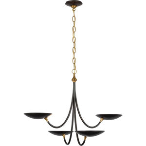 Thomas O'Brien Keria LED 29.75 inch Bronze and Hand-Rubbed Antique Brass Chandelier Ceiling Light, Medium