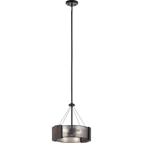 Korben 2 Light 14 inch Black Pendant Ceiling Light