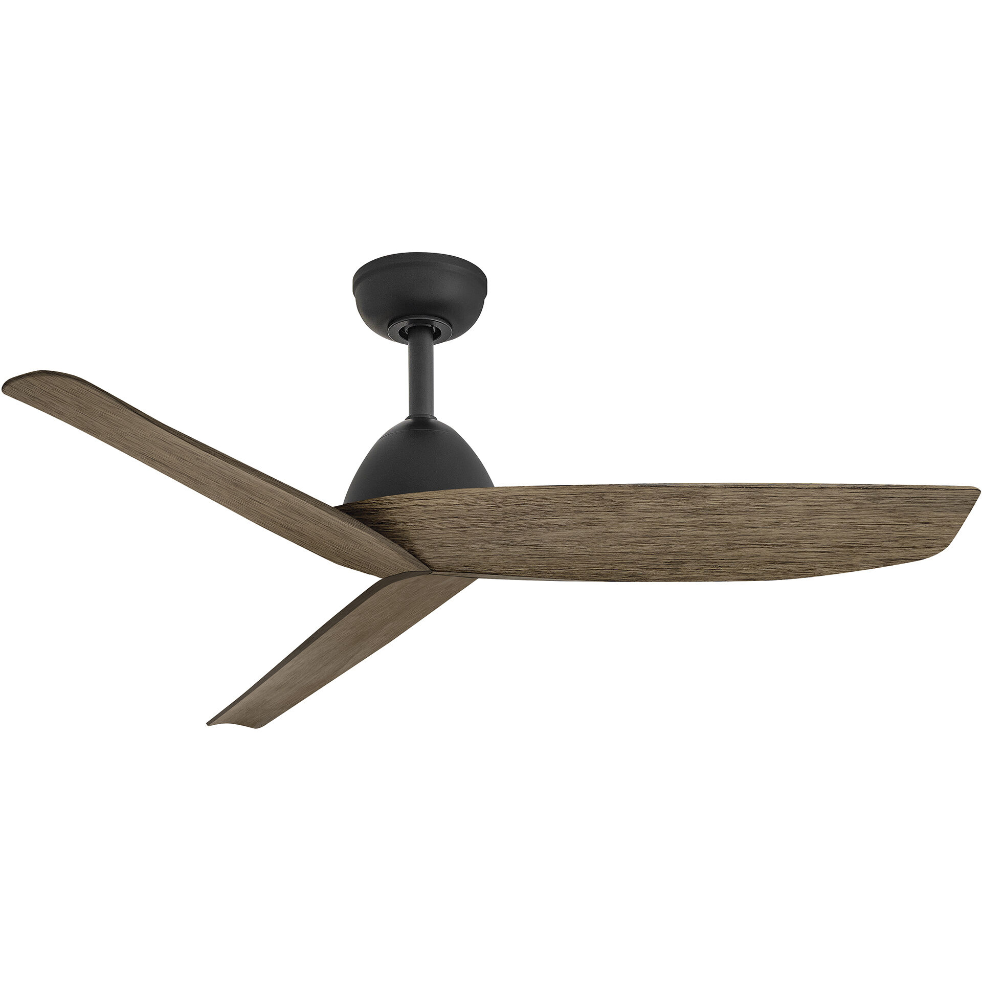 Coastal Elements Liv 48 inch Matte Black with Driftwood Blades Smart Fan