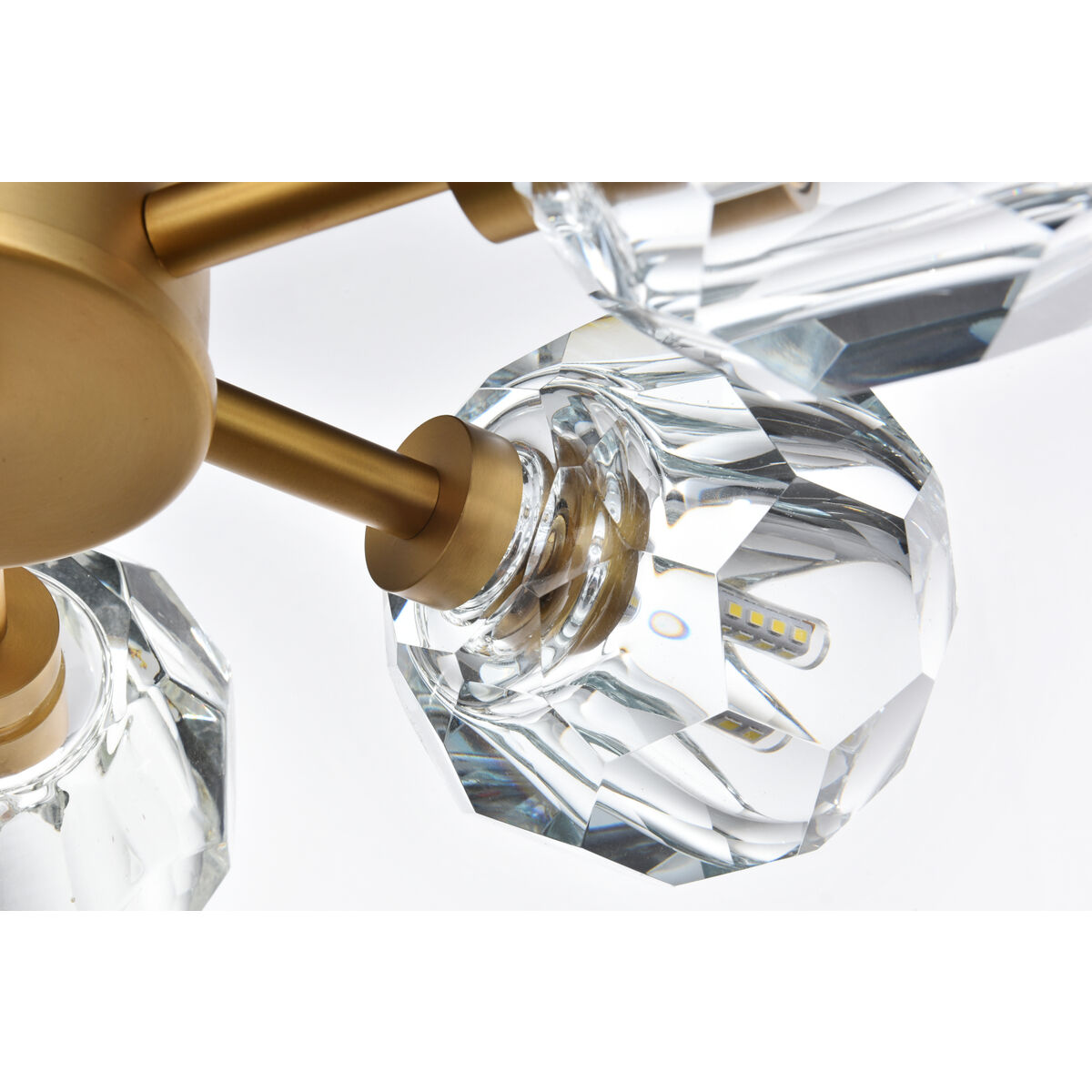 Eren 6 Light 14 inch Satin Gold Flush Mount Ceiling Light