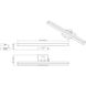 Liam LED 25 inch Modern Gold Vanity Wall Light