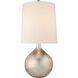 AERIN Warren 32.5 inch 150 watt Burnished Silver Leaf Table Lamp Portable Light