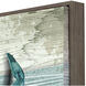 Northpoint Sealife Teal and Turquoise and Gray Canvas