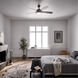 Geno 54 inch Brushed Stainless Steel with Silver Blades Ceiling Fan
