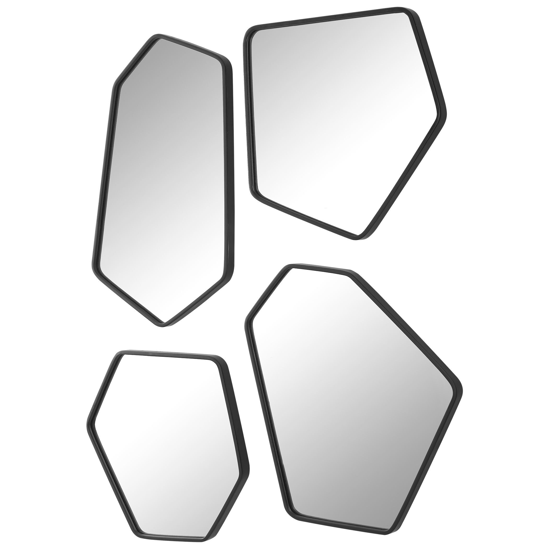 Linneah 20 X 12 inch Satin Black Mirrors