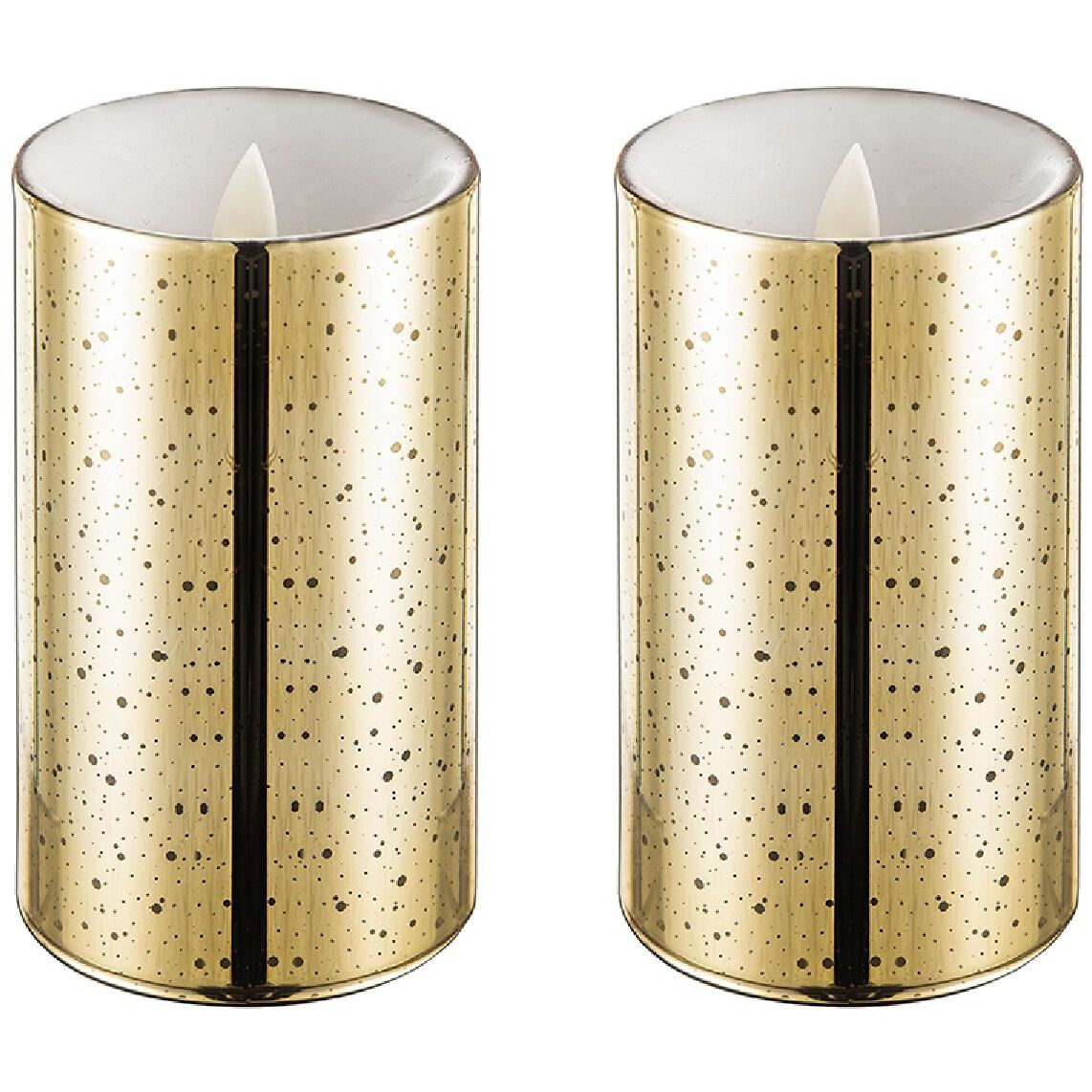 Speckled 5 X 3 inch LED Candle