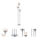 Celestel 65 inch 60 watt Chrome Floor Lamp Portable Light