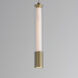 Cortex LED 1.5 inch Natural Aged Brass Single Pendant Ceiling Light