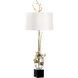 Frederick Cooper 49 inch 100.00 watt Clear/Antique/Natural Black Table Lamp Portable Light