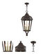 Morgan 3 Light 11 inch Bronze with Antique Gold Finish Cluster Large Outdoor Pendant Lantern